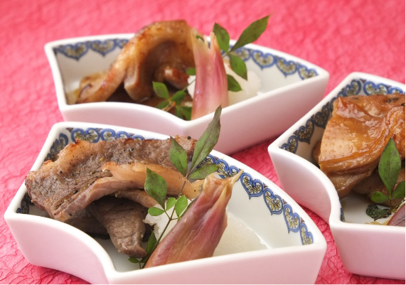 実習後の食事も楽しい時間です